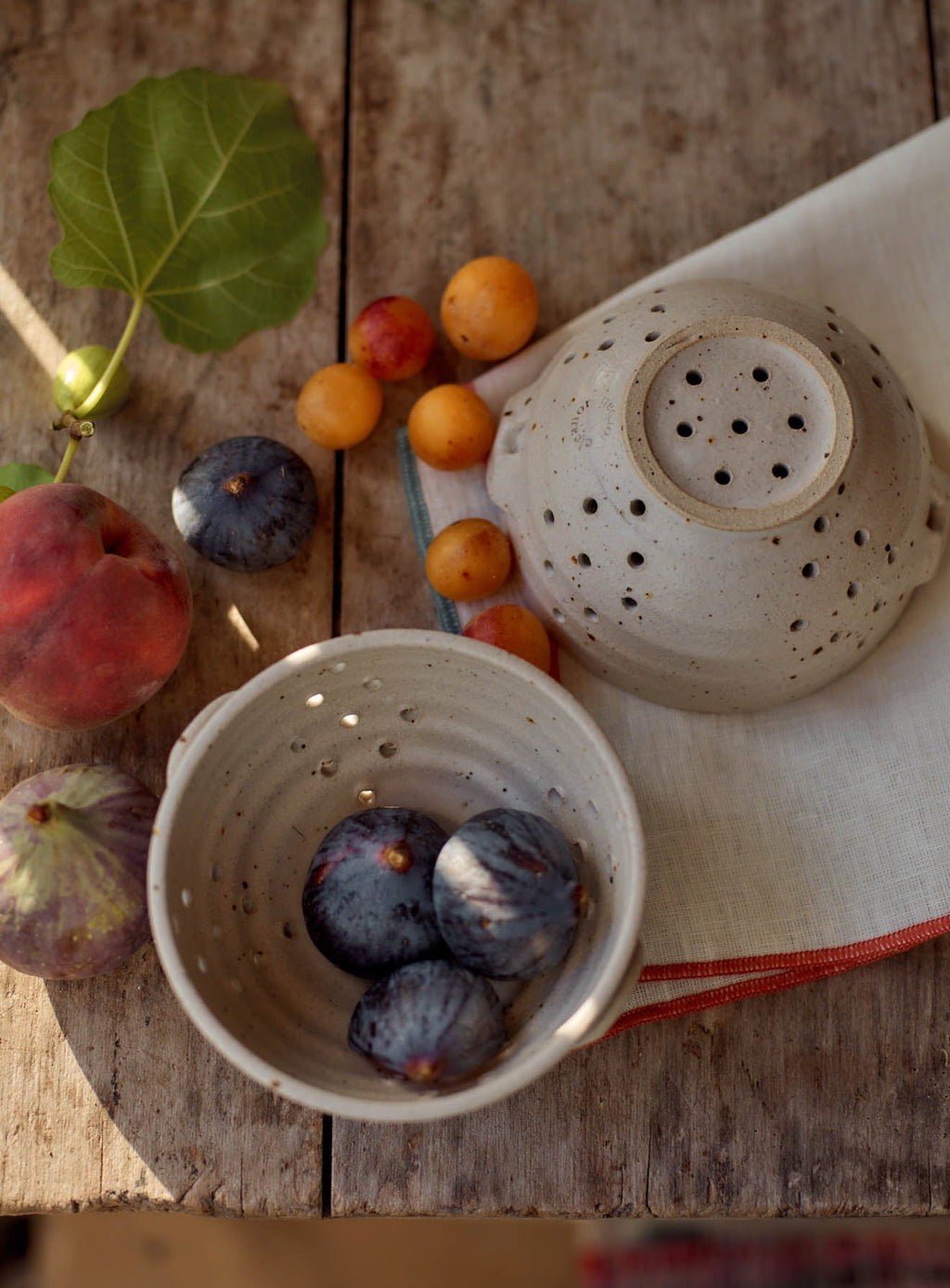 Handmade Speckled Berry Colander