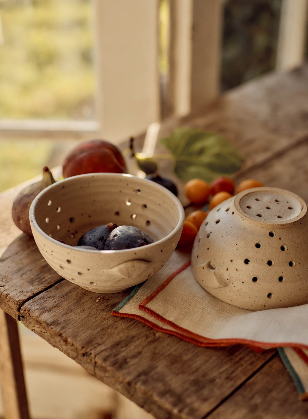 Handmade Speckled Berry Colander