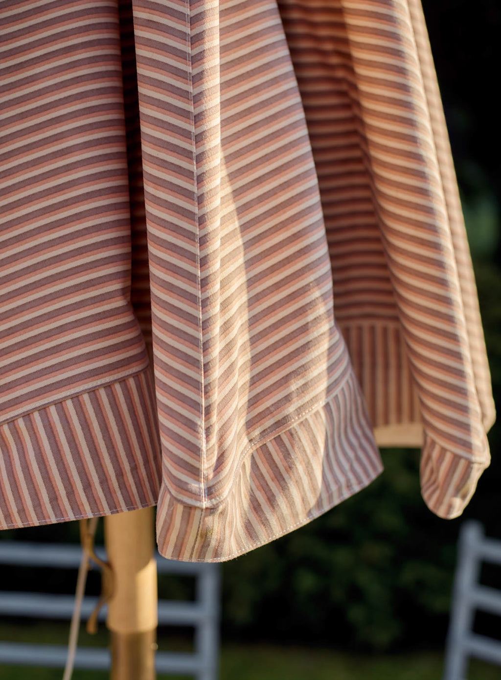 Polperro Parasol, Pink Stripe