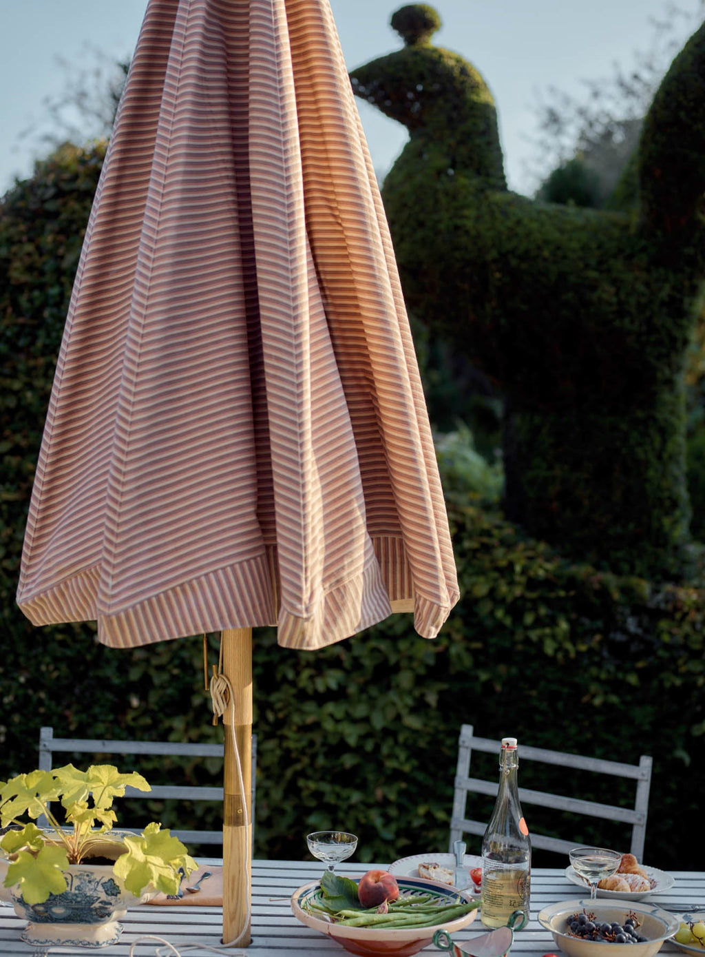 Polperro Parasol, Additional Cover, Pink Stripe