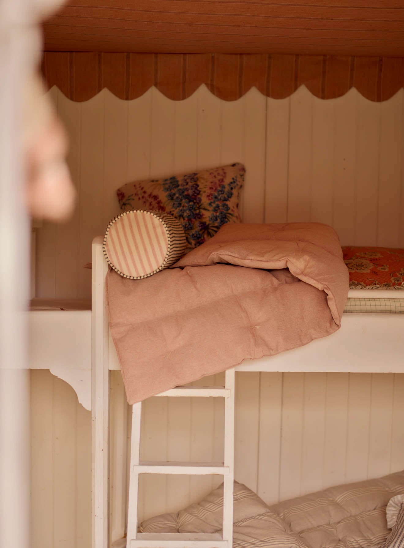 Handwoven Cotton Mattress, Tea Rose