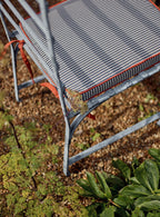 Sudbury Dining Chair Cushion, Navy Pinstripe