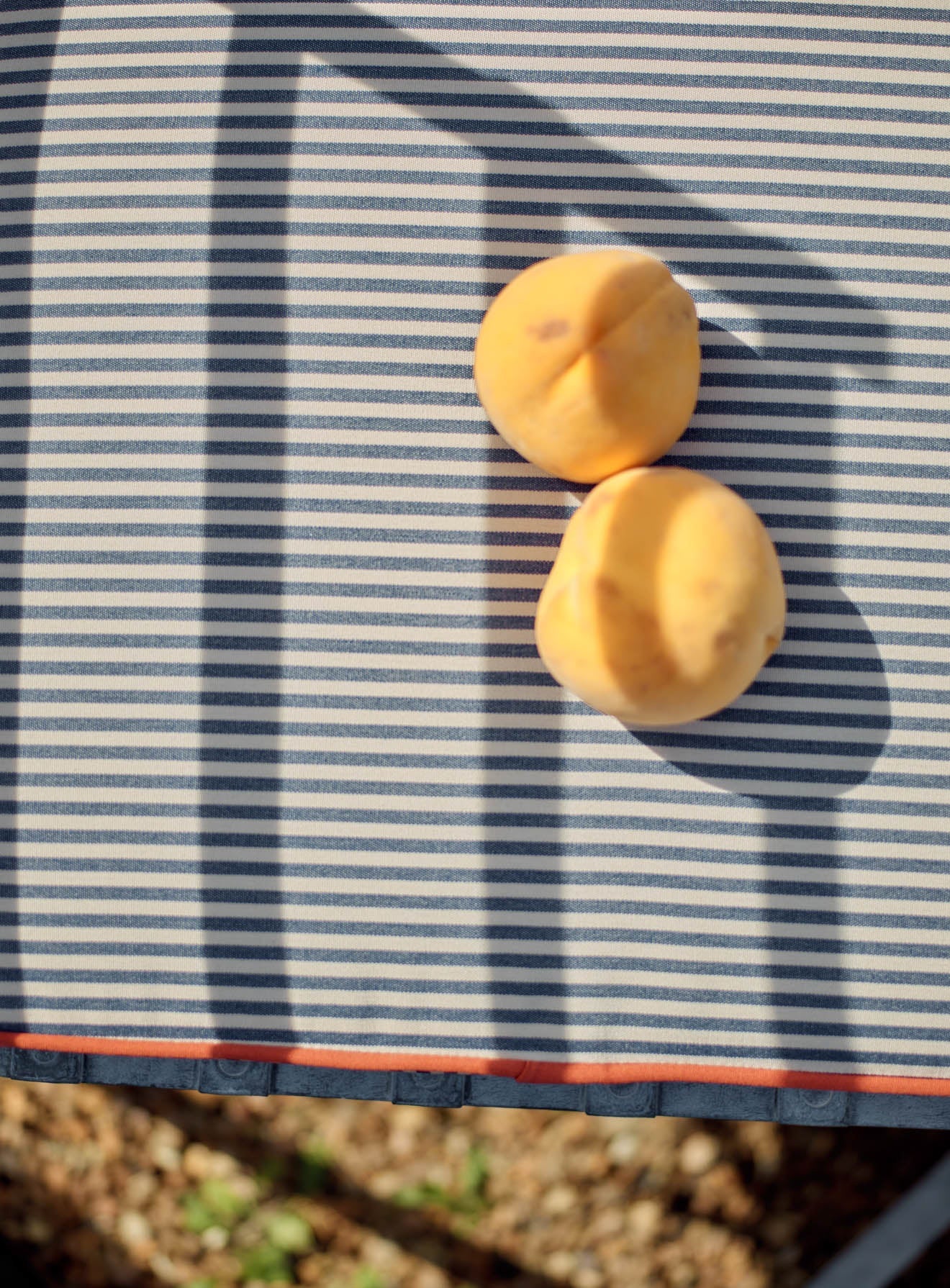 Sudbury Sun Lounger Cushion, Navy Pinstripe