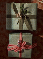 Handmade Wrapping Paper, Sage Spotted, Set of Three