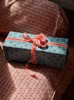 Handmade Wrapping Paper, Ditsy Blue, Set of Three