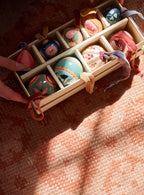 Hand Painted Decorations, Set of Nine