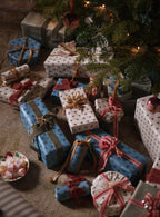 Handmade Wrapping Paper, Vintage Scallop, Set of Three