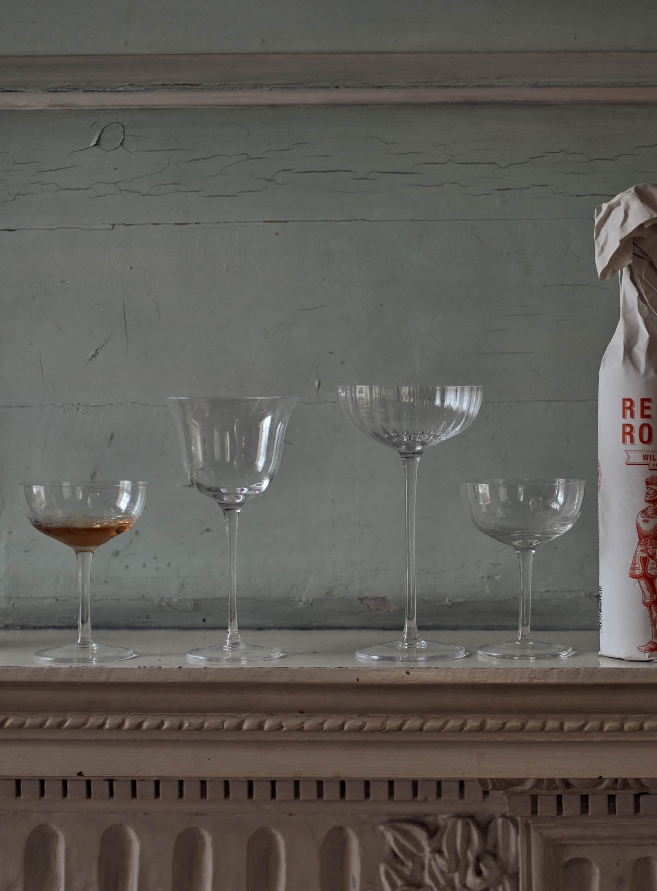 Dillie Champagne Saucers, Set of Four