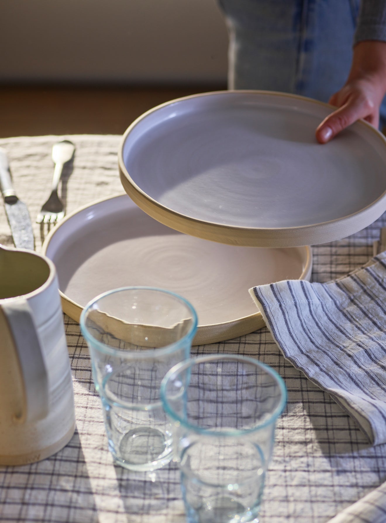 Handmade Stoneware Dinner Plate