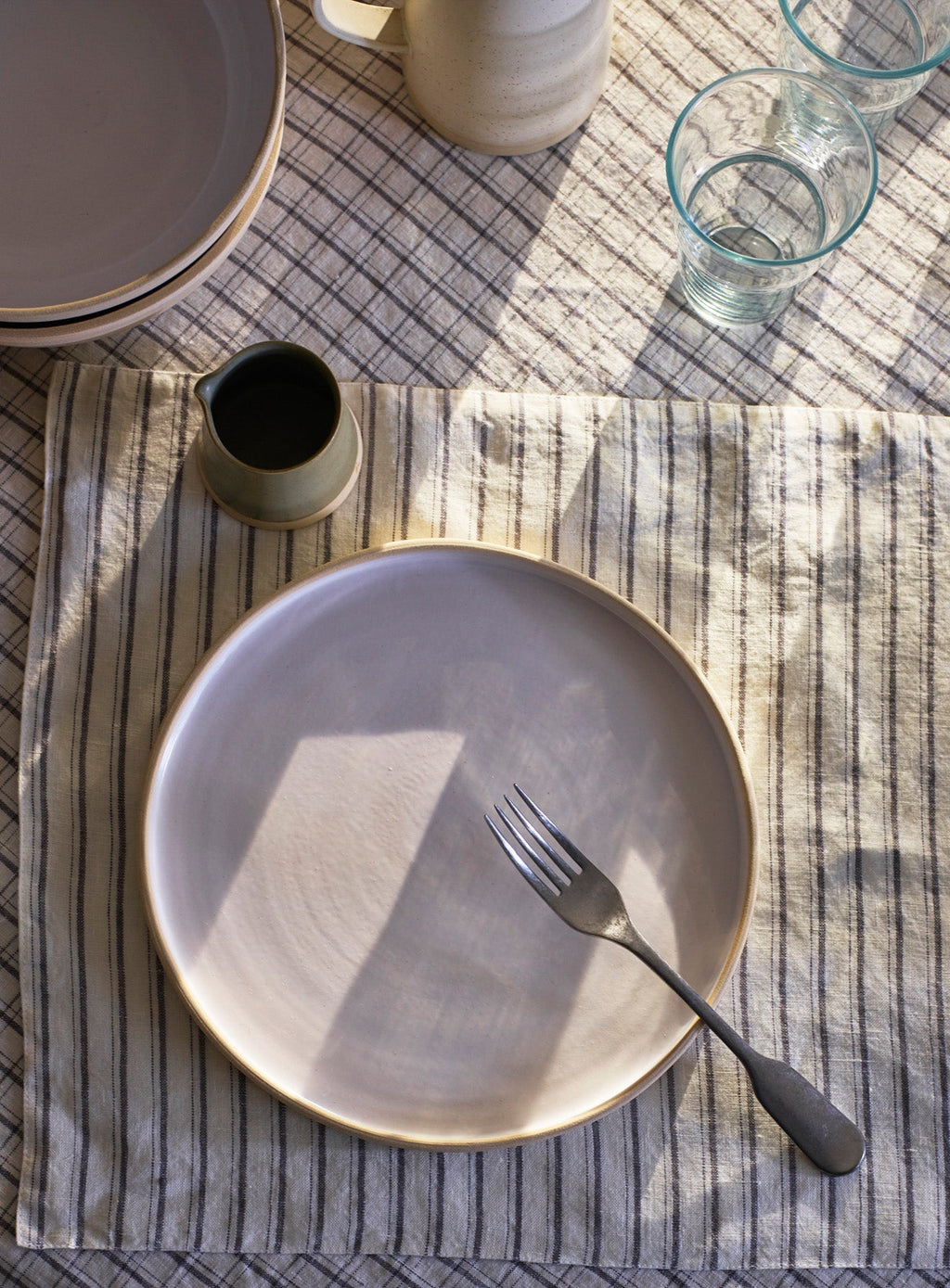 Handmade Stoneware Dinner Plate