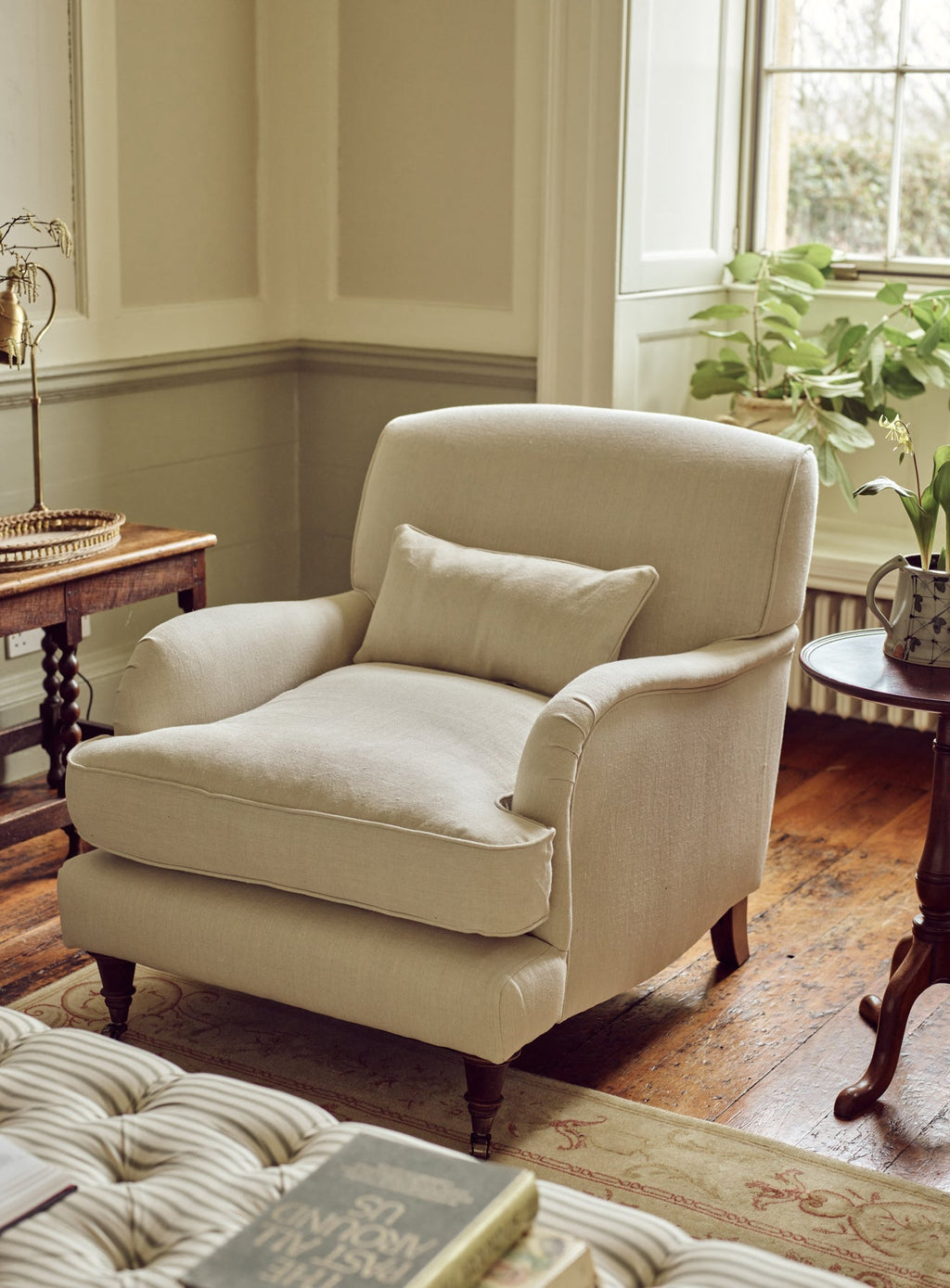 Abington Armchair, Soft Sage Cotton