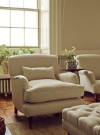 Abington Armchair, Parchment Cotton