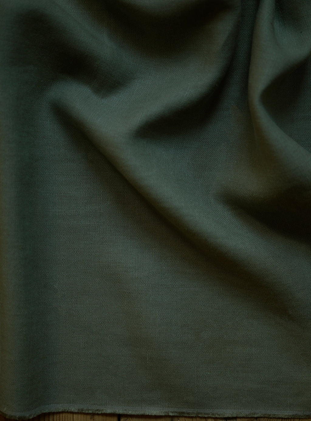 Mila Upholstered Bench, Moss Linen