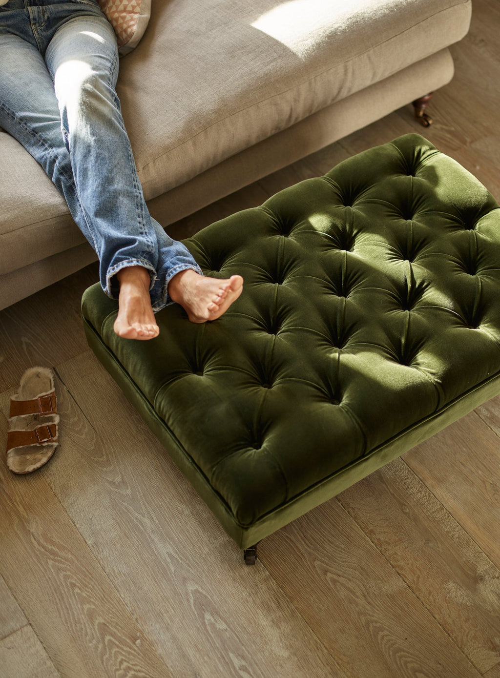 Cotton Velvet, Dark Olive