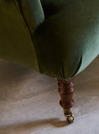 Finley Armchair, Dark Olive Velvet