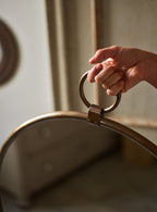 Indar Hanging Mirror, Brass