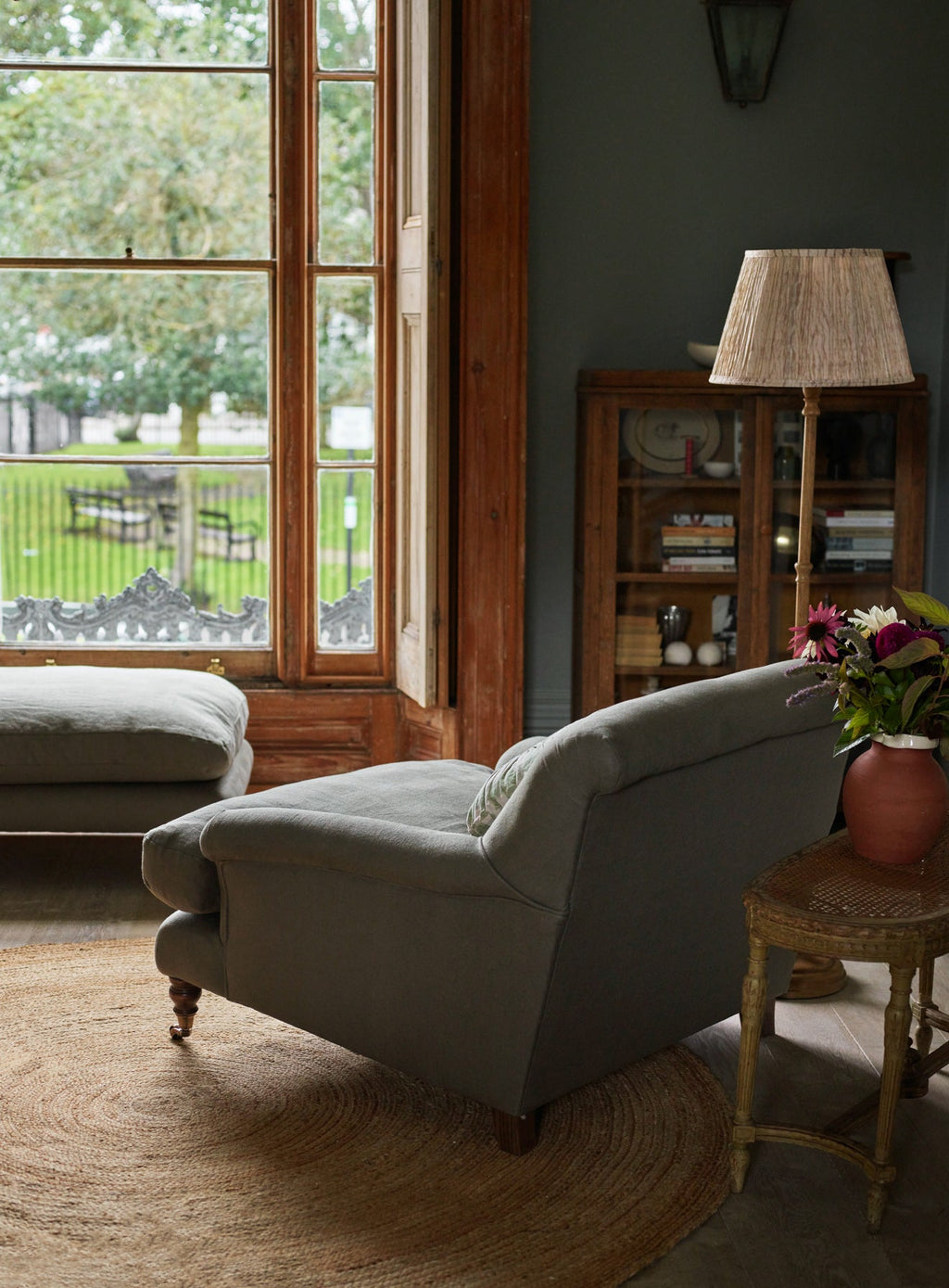 Remy Armchair, Leaden Grey Linen