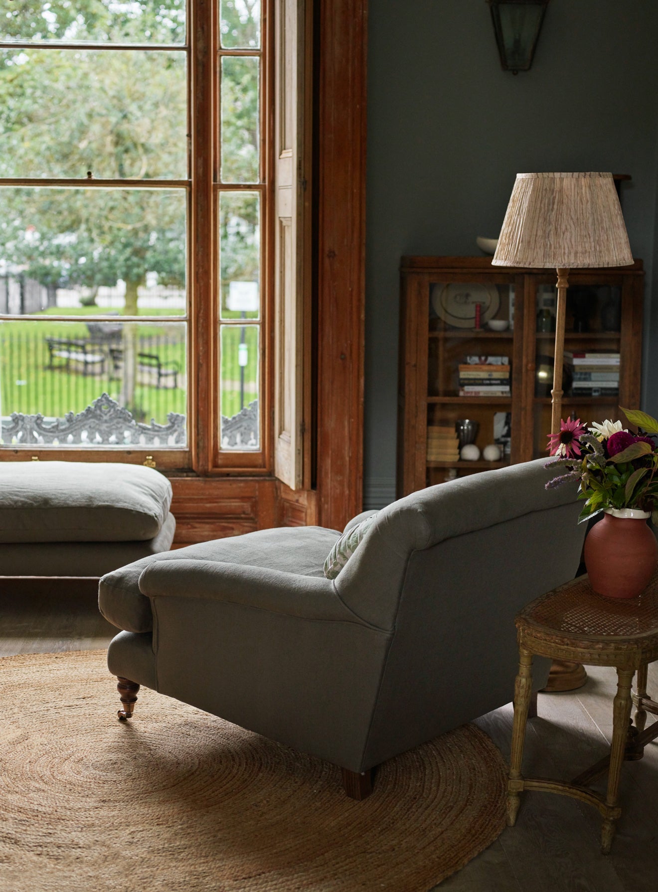 Remy Armchair, Rust Linen