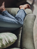 Remy Armchair, Rust Linen