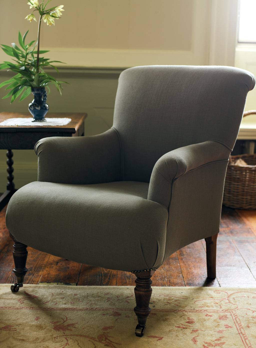 Finley Armchair, Midnight Blue Velvet