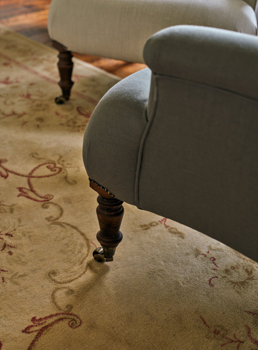 Finley Armchair, Heritage Mole Stripe