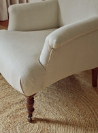 Finley Armchair, Ecru Linen