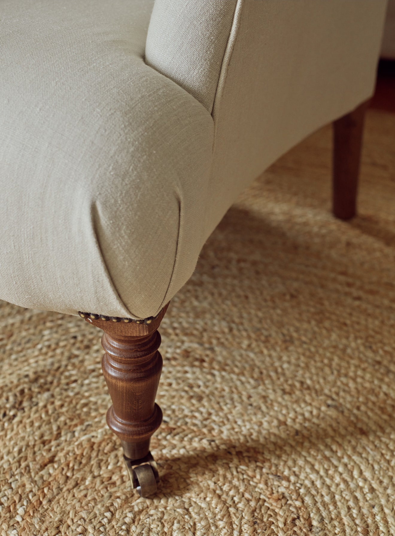 Finley Armchair, Ecru Linen