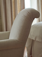 Finley Armchair, Ecru Linen
