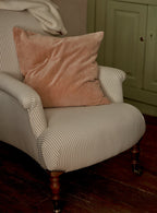 Finley Armchair, Grey Ticking Stripe