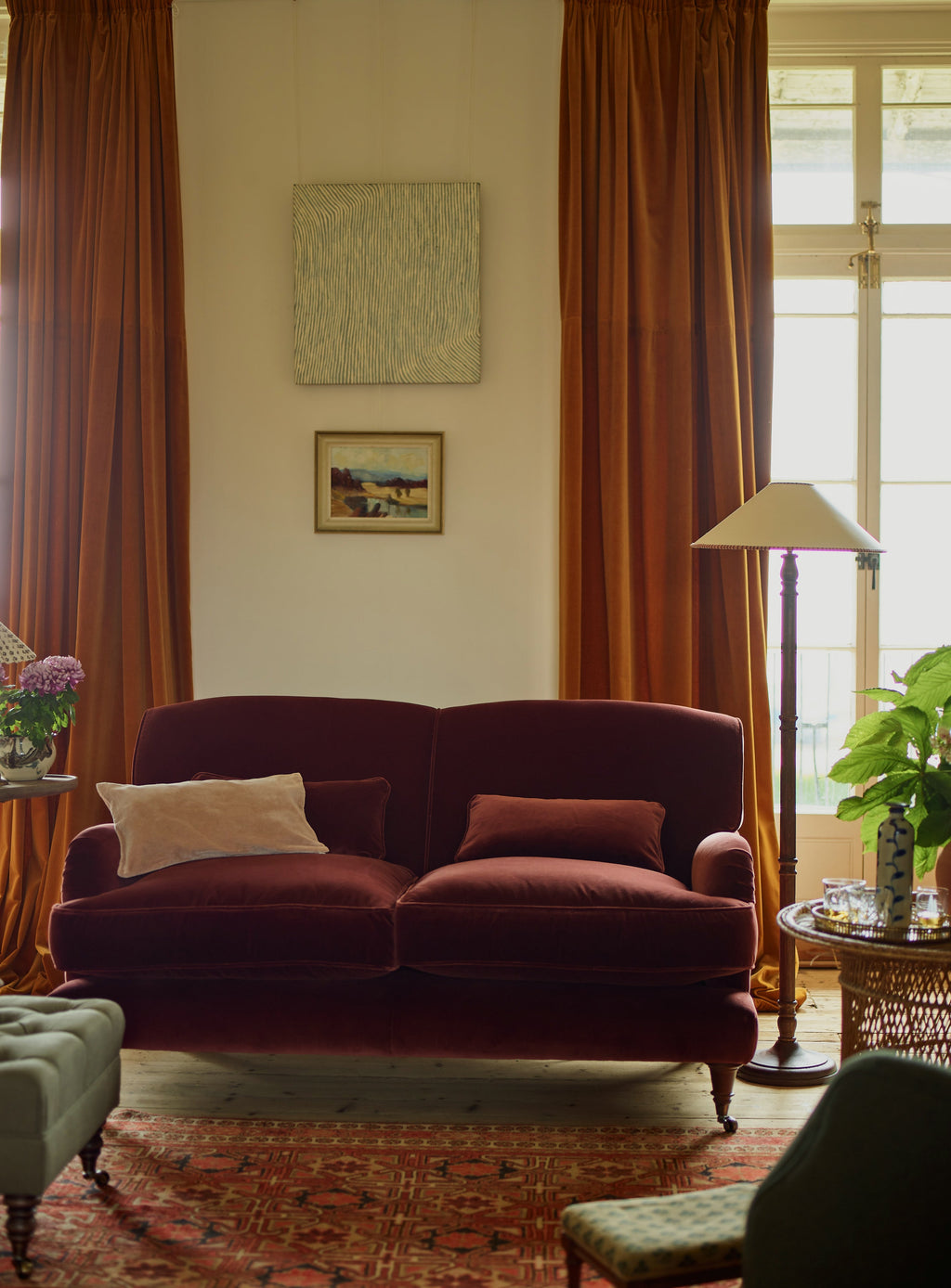 Cotton Velvet, Rust (Fabric)