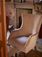 Bromley Wingback Chair, Heritage Ochre Stripe