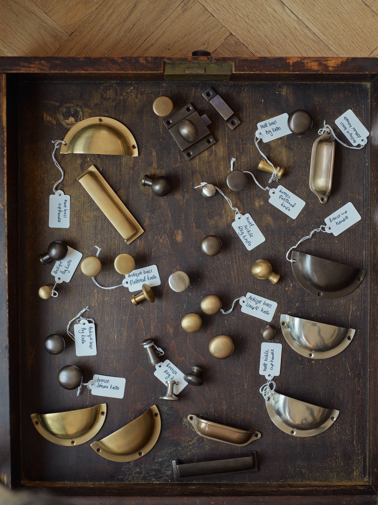 Grove Cup Handle, Antique Brass