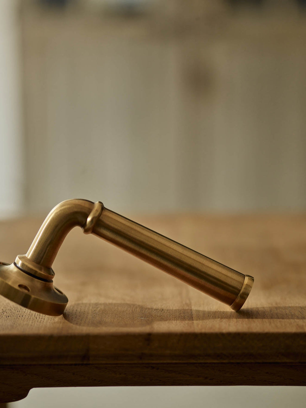 Grove Levered Door Handles, Matt Brass