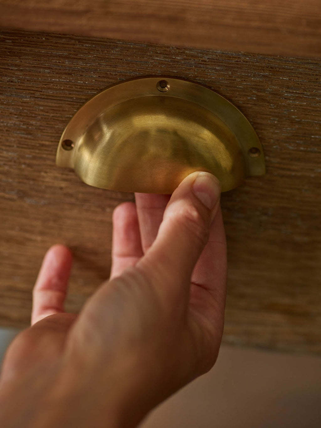 Grove Cup Handle, Matt Brass