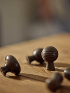 Grove Grooved Rounded Knob, Aged Bronze