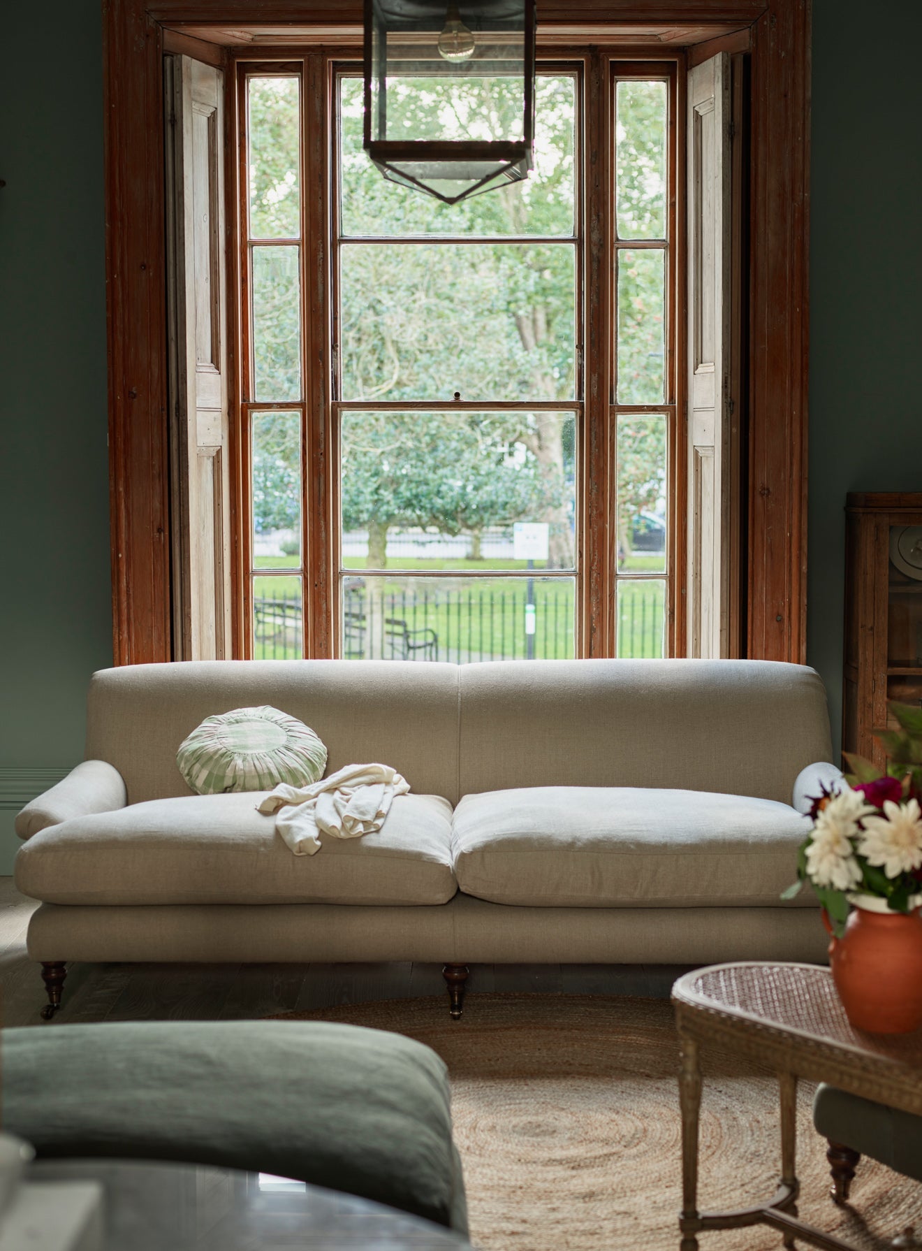 Remy Sofa, Three Seater, Rust Linen