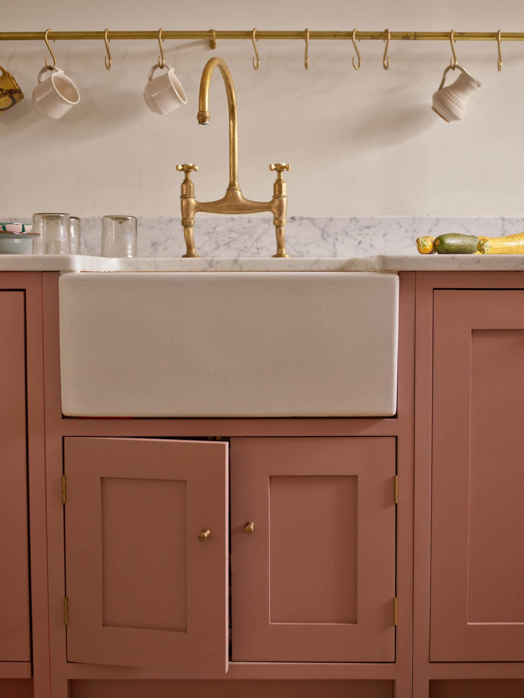 Grove Peg Knob, Antique Brass