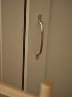 Grove Pull Handle, Long, Matt Nickel