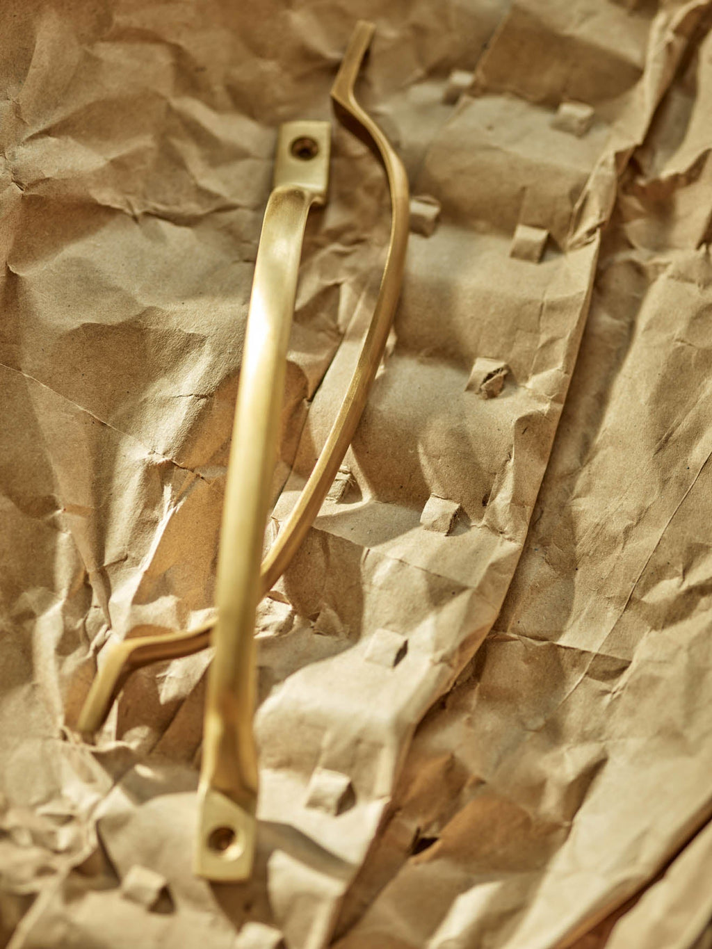 Grove Pull Handle, Long, Matt Brass