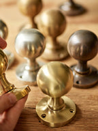 Grove Door Handles, Matt Brass