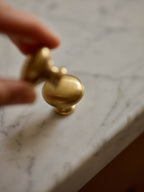 Grove Simple Knob, Large, Matt Brass