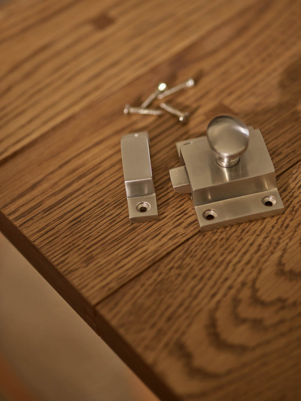 Grove Cabinet Latch, Matt Nickel