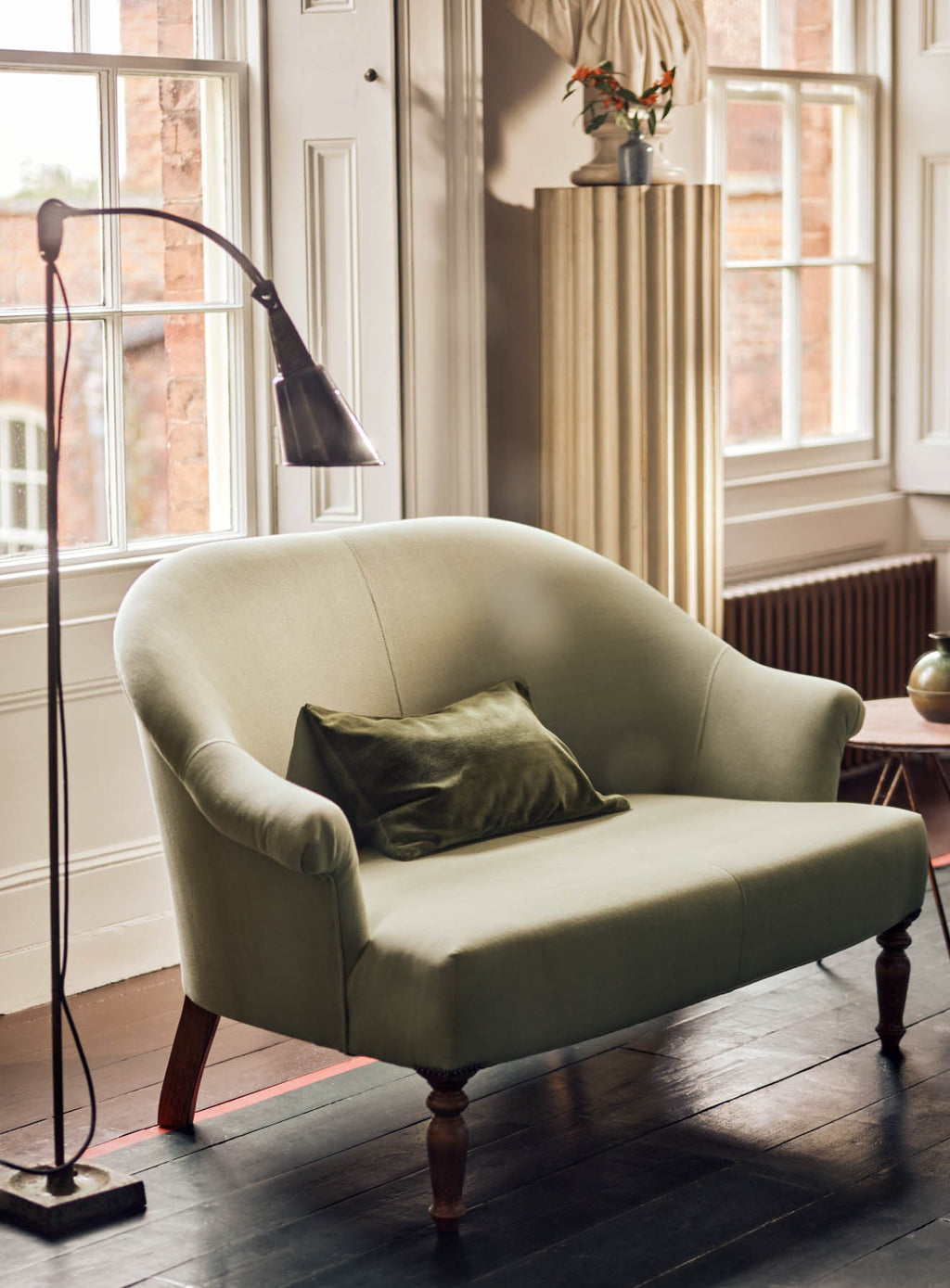 Clandon Sofa, Heritage Green Stripe