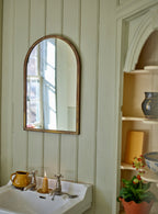 Aster Arched Mirror, Antique Brass