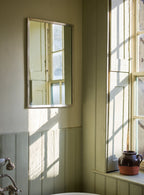 Aster Rectangular Mirror, Matt Nickel