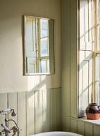 Aster Rectangular Mirror, Matt Nickel