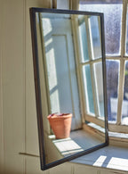 Aster Rectangular Mirror, Blackened Brass