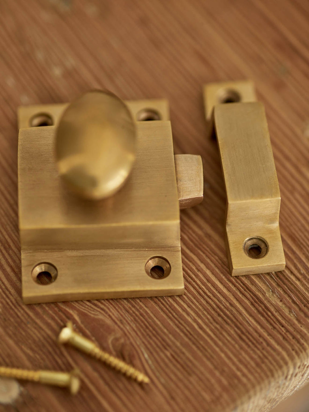 Grove Cabinet Latch, Matt Brass