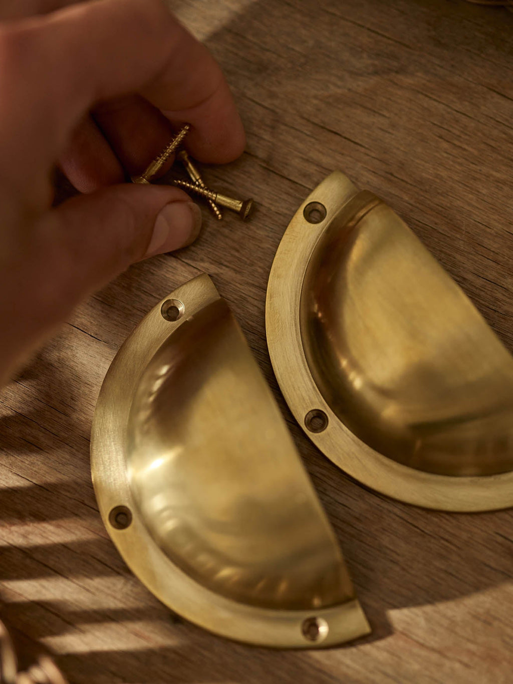 Grove Cup Handle, Matt Brass