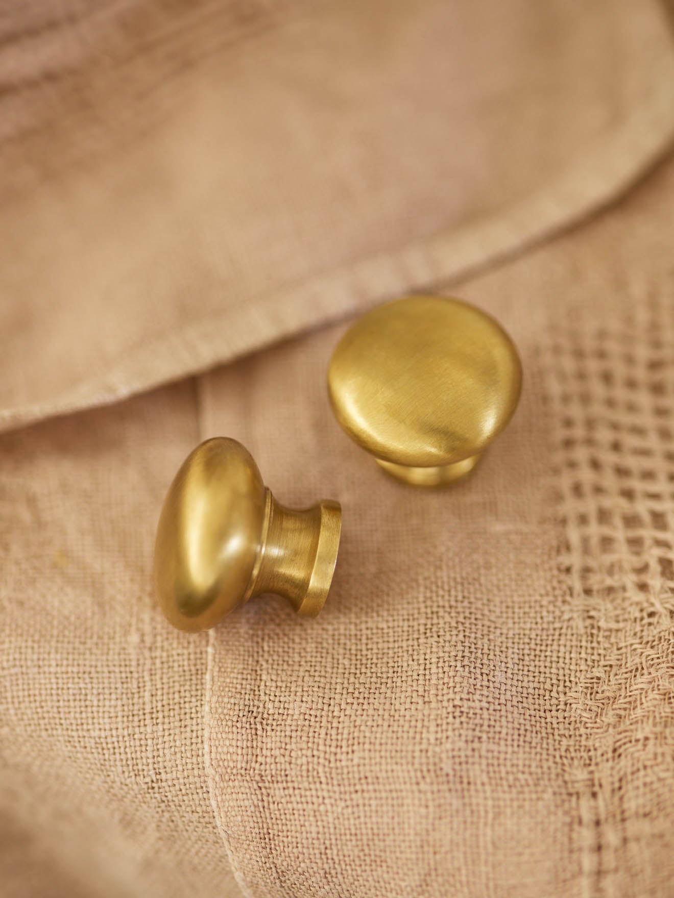 Grove Simple Knob, Small, Matt Brass